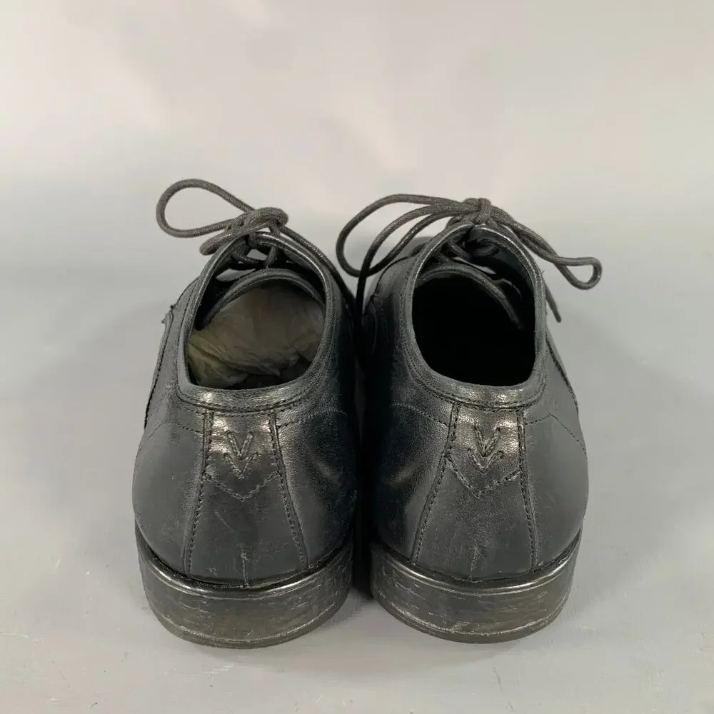 JOHN VARVATOS Size 9 Black Leather Oxford Lace Up Shoes